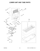 Lower unit and tube parts
