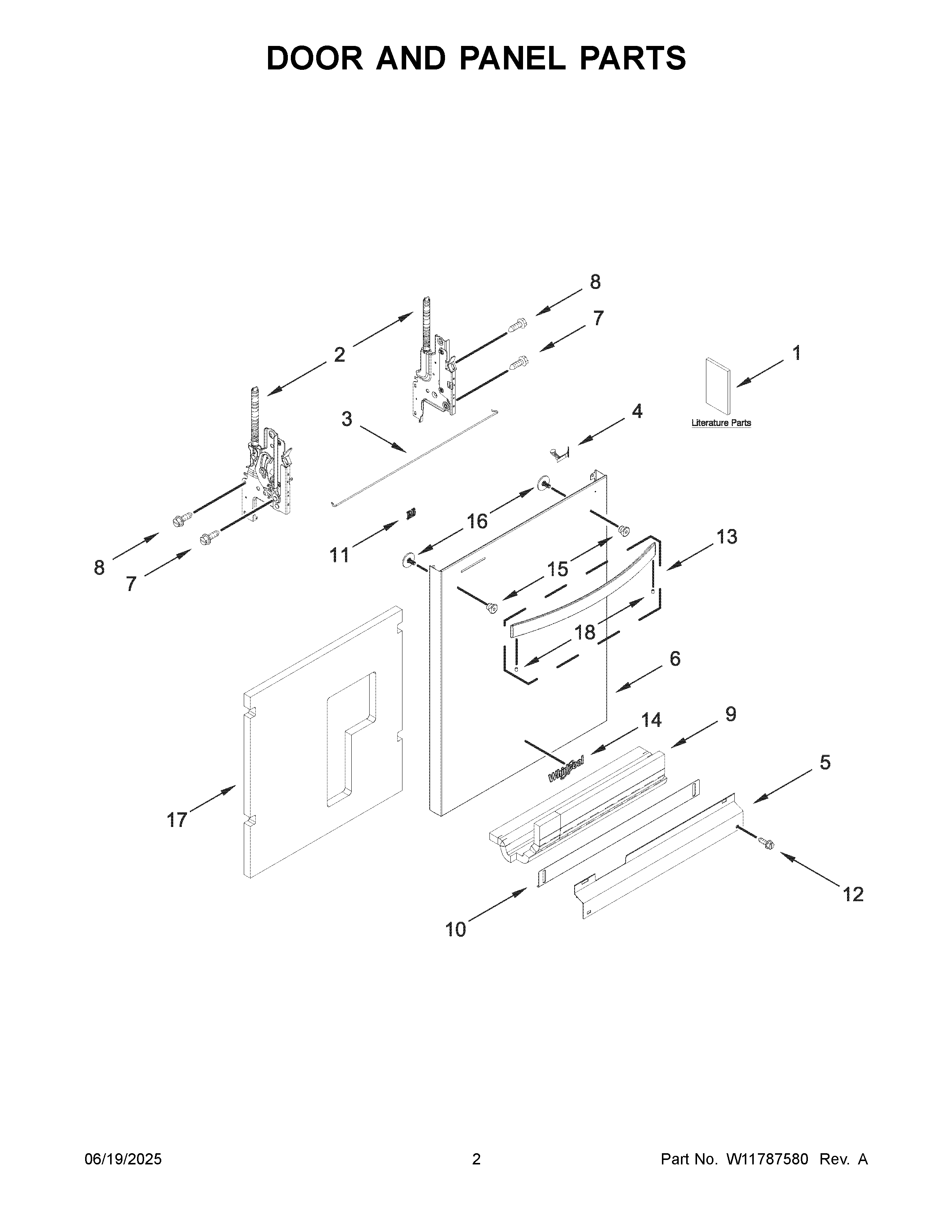 Door and panel parts