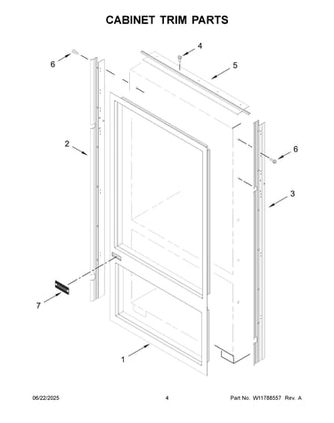 Cabinet trim parts
