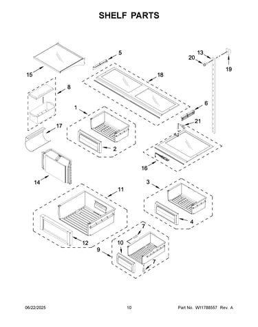 Shelf parts