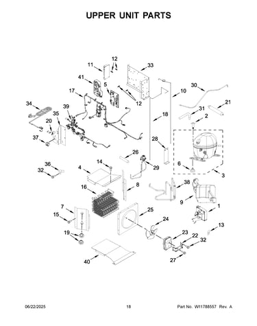 Upper unit parts