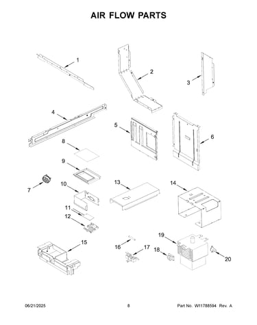 Air flow parts