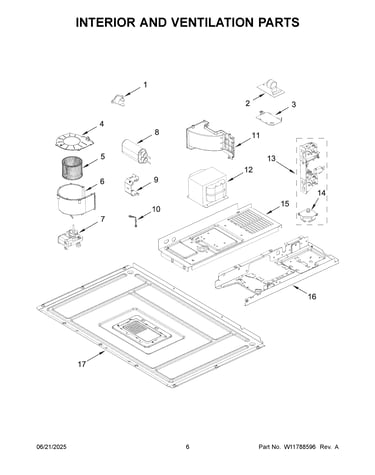 Interior and ventilation parts