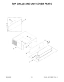 Top grille and unit cover parts