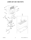 Lower unit and tube parts