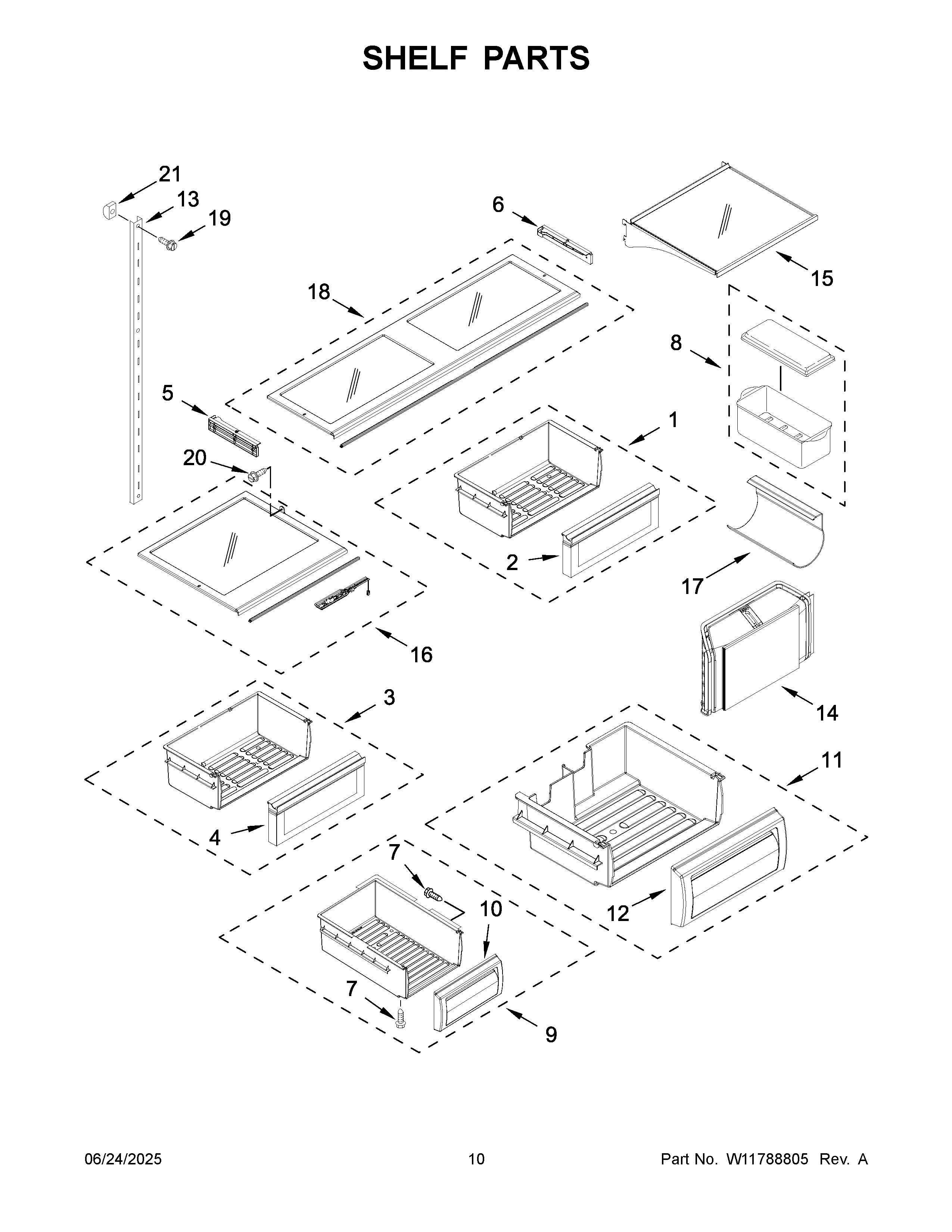 Shelf parts