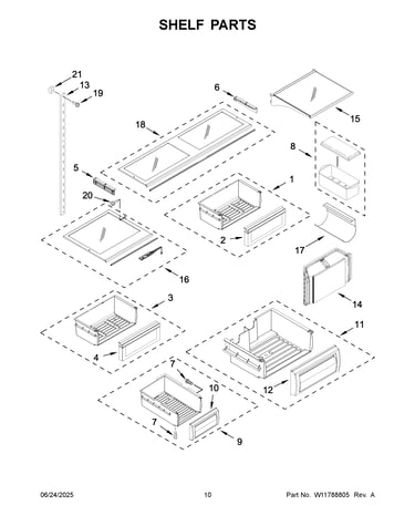 Shelf parts