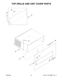 Top grille and unit cover parts