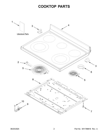 Cooktop parts