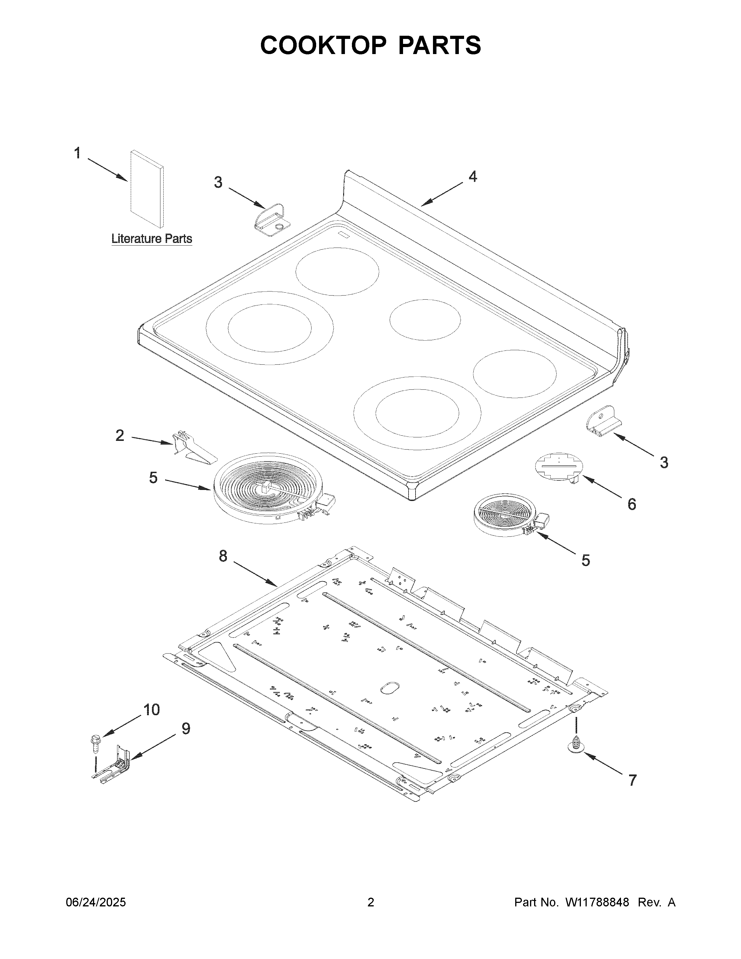 Cooktop parts