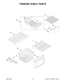 Freezer shelf parts