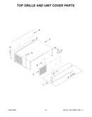 Top grille and unit cover parts