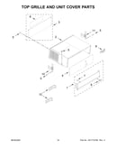 Top grille and unit cover parts
