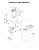 Lower unit and tube parts