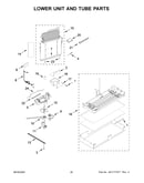 Lower unit and tube parts