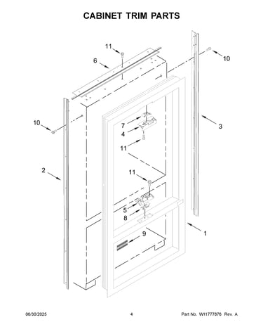 Cabinet trim parts
