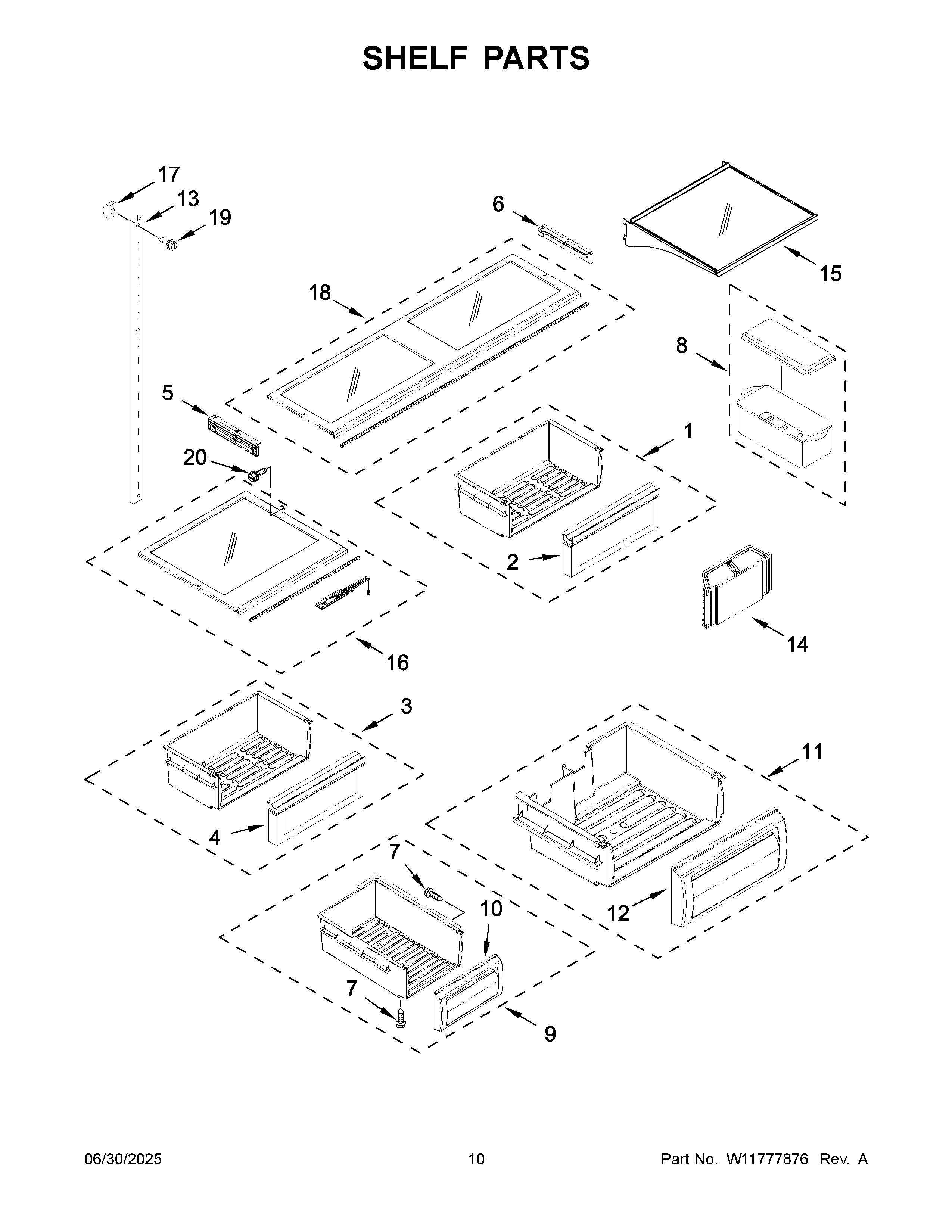 Shelf parts