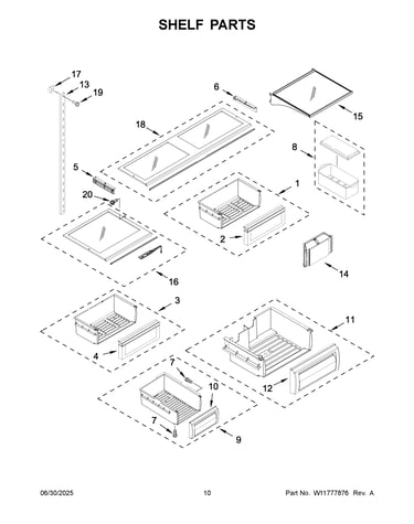 Shelf parts