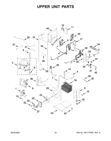 Upper unit parts