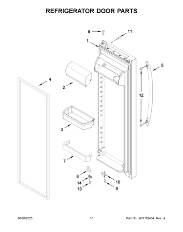 Refrigerator door parts
