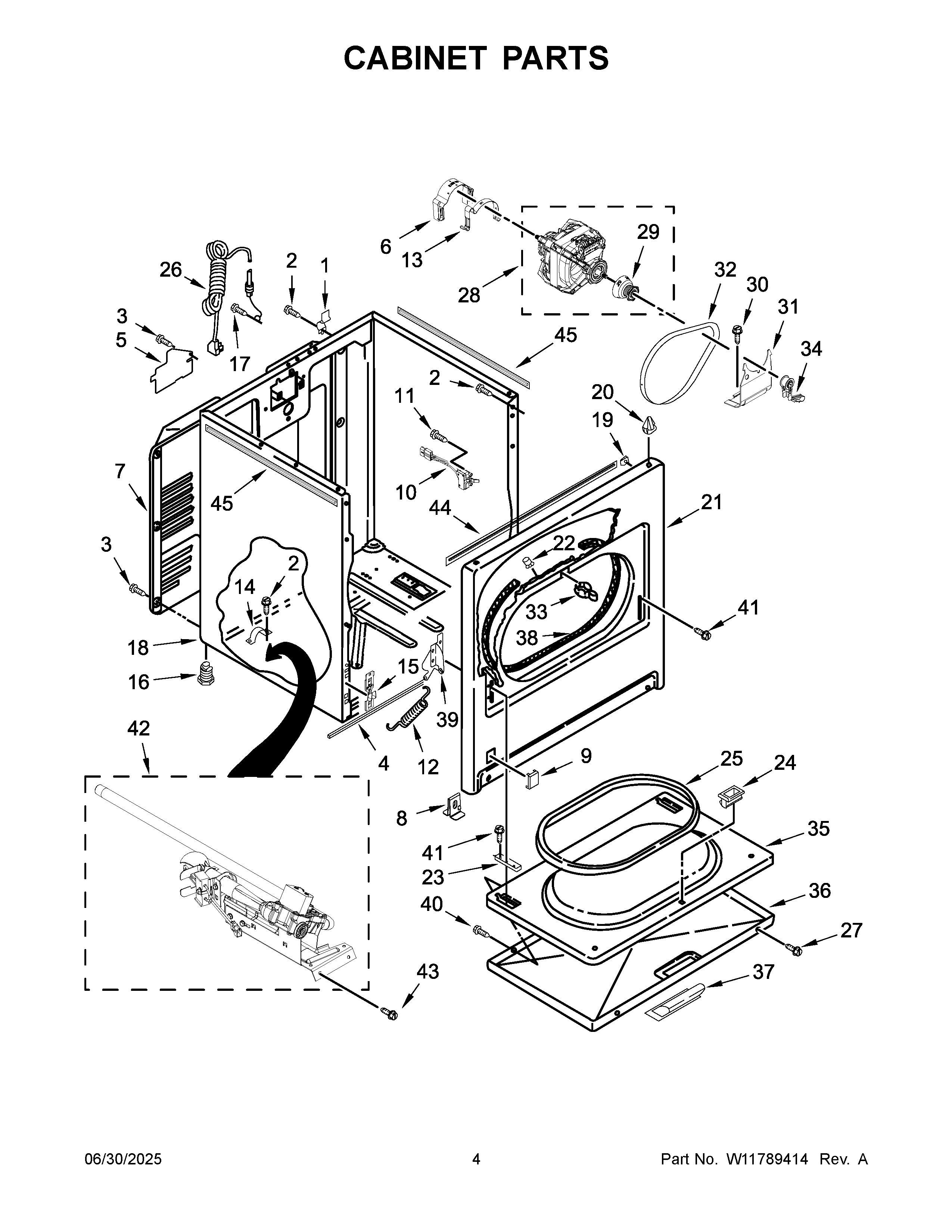 Cabinet parts