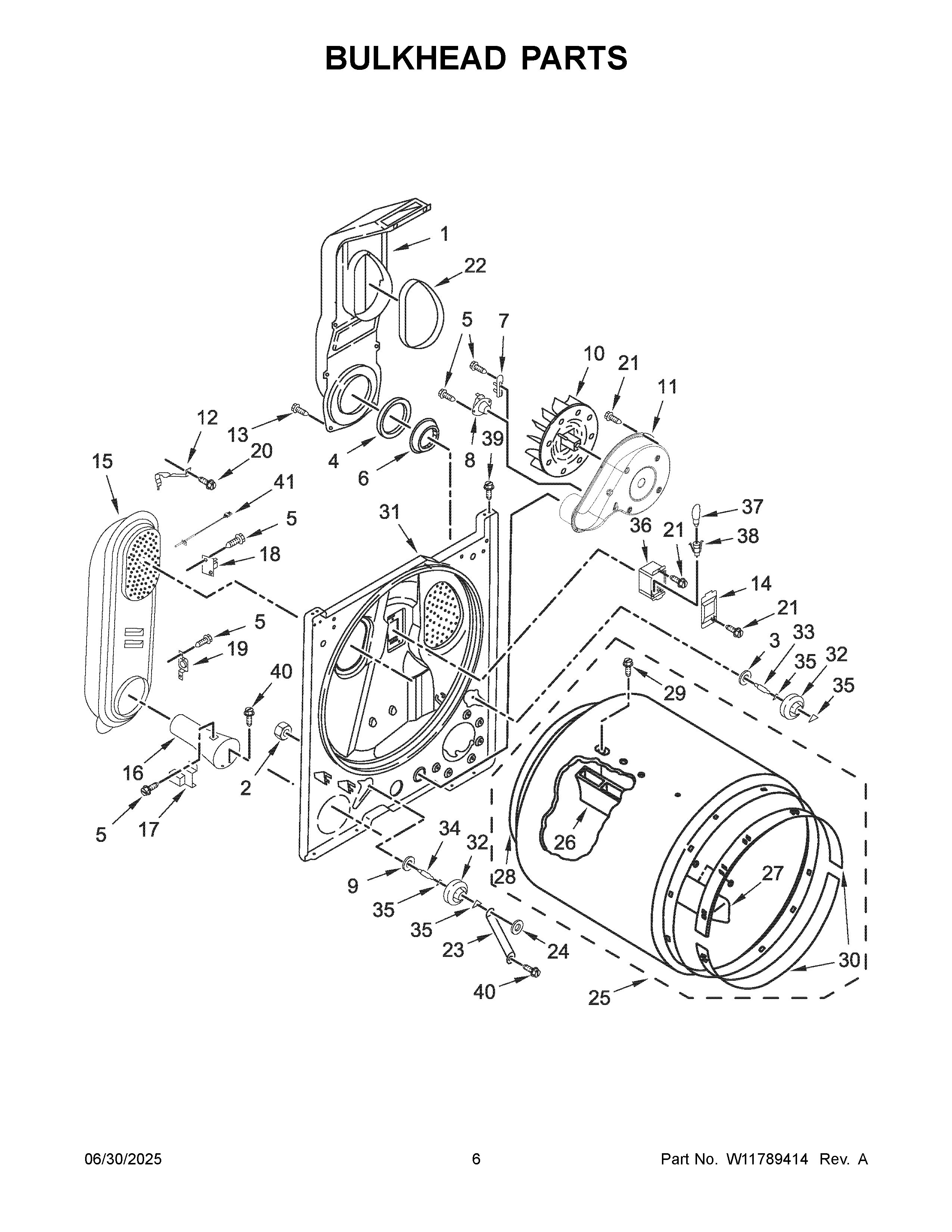 Bulkhead parts