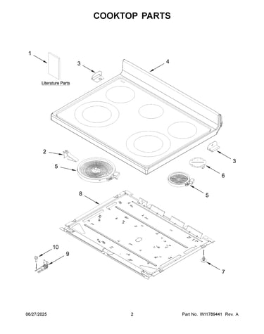 Cooktop parts
