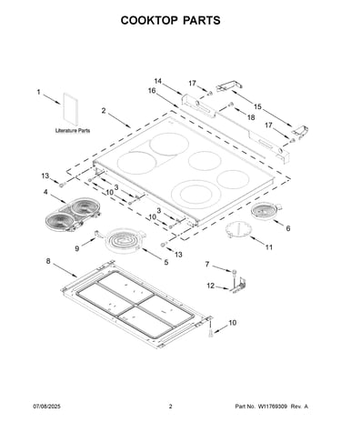 Cooktop parts