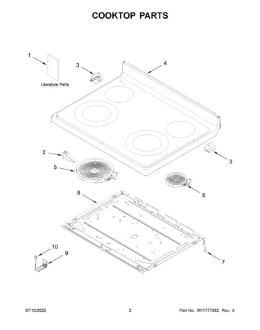 Cooktop parts