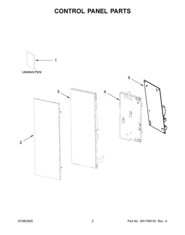 Control panel parts