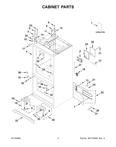 Cabinet parts
