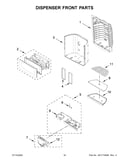 Dispenser front parts