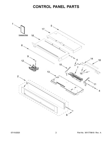Control panel parts