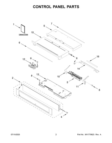 Control panel parts