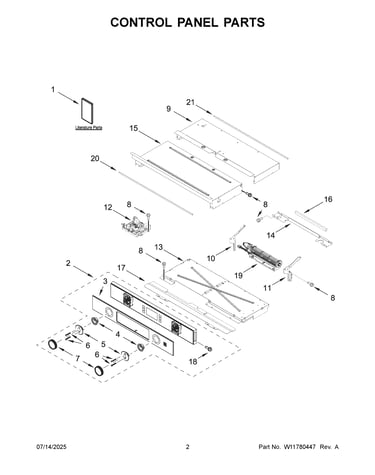 Control panel parts