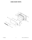 Oven door parts