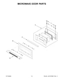 Microwave door parts
