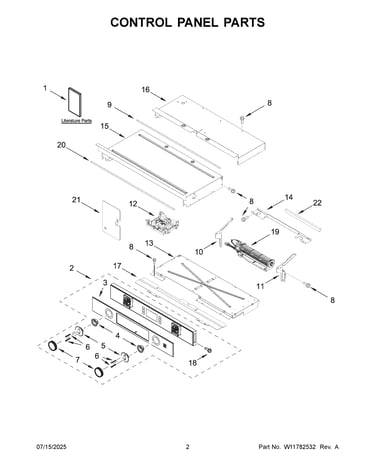 Control panel parts