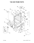 Tub and frame parts