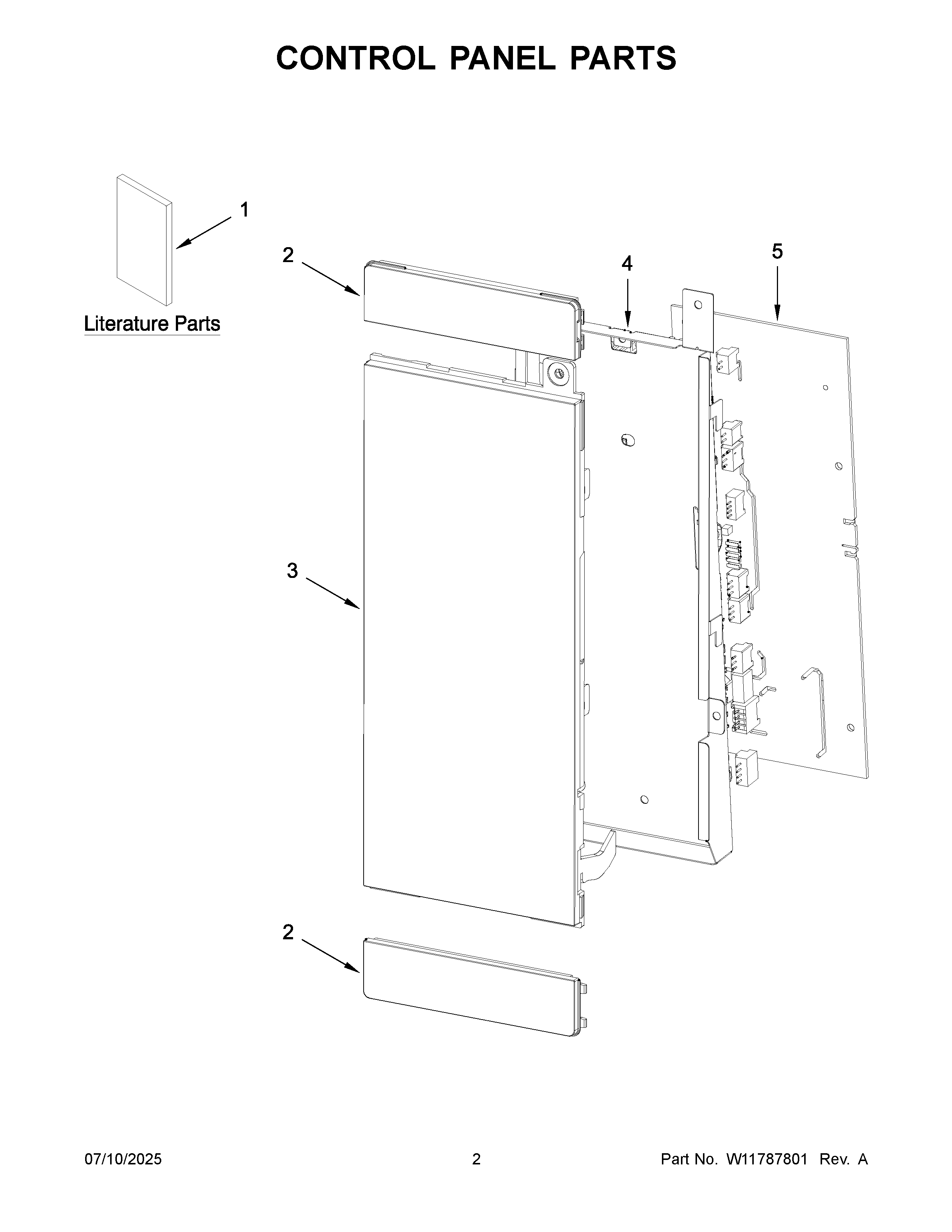 Control panel parts