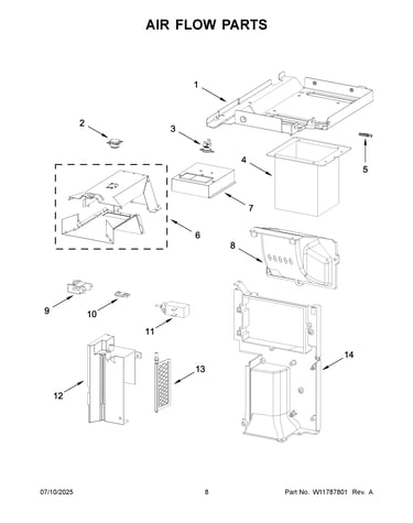 Air flow parts
