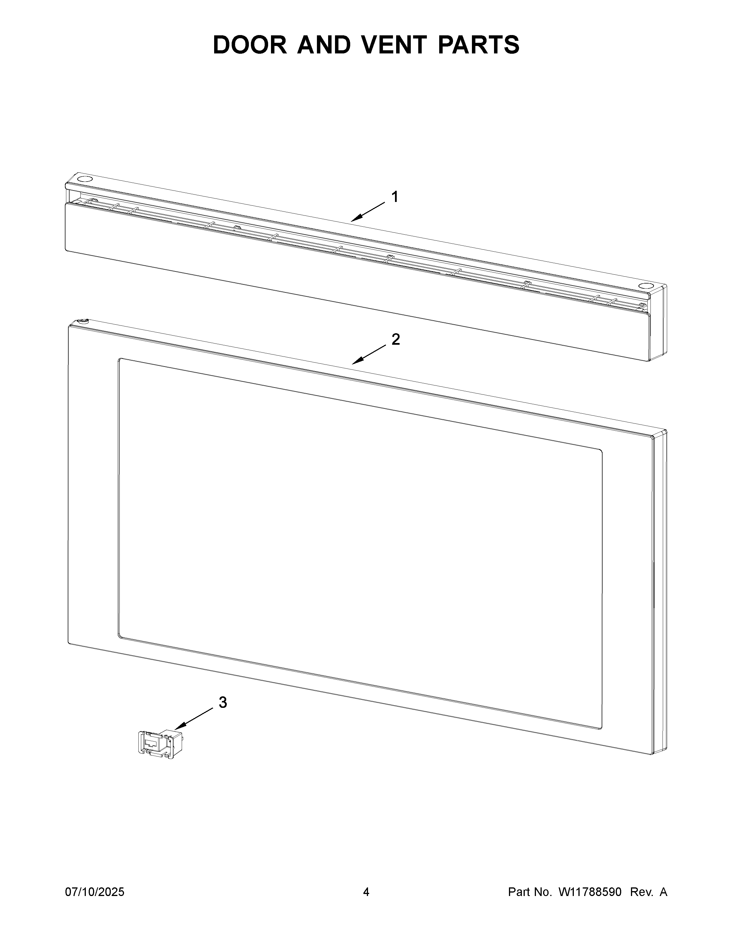 Door and vent parts