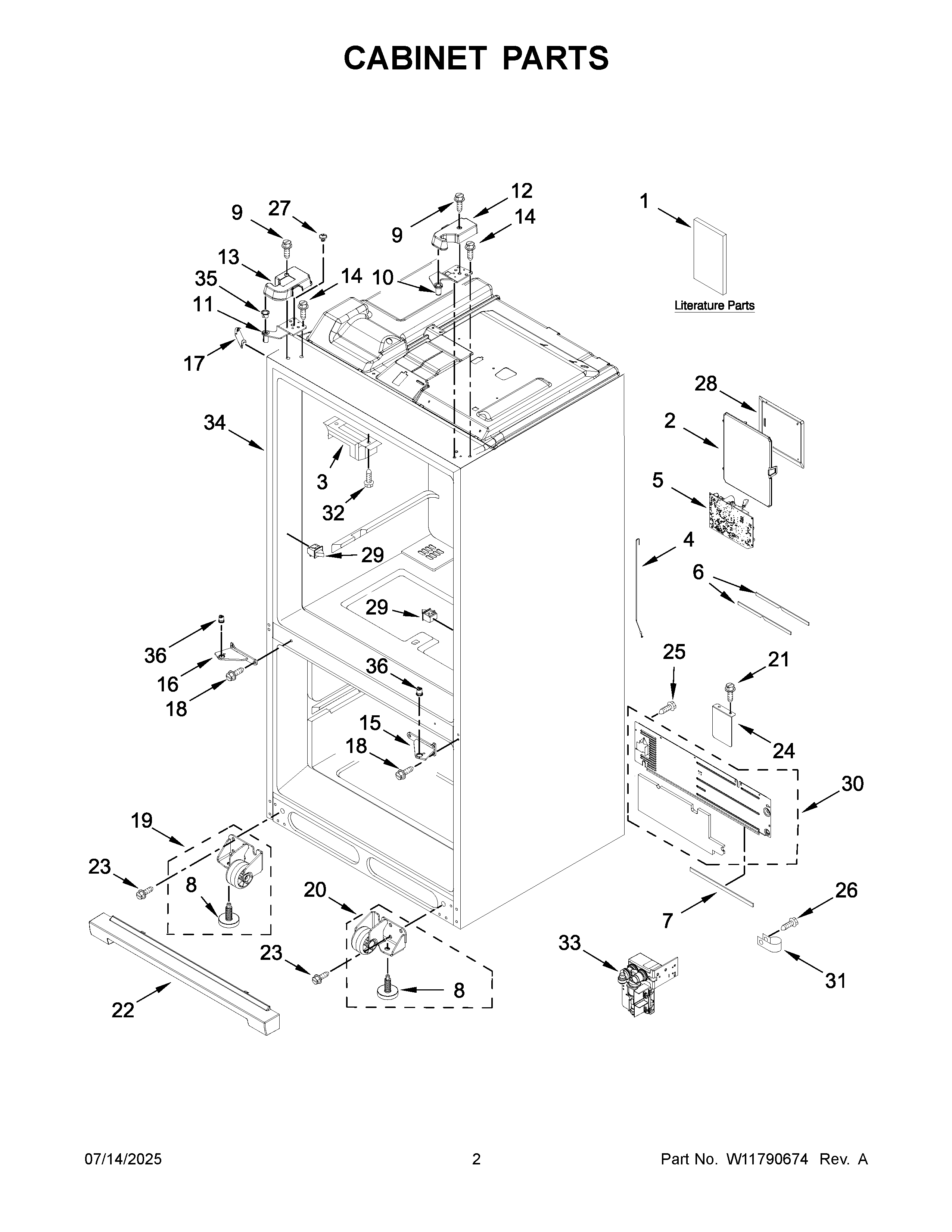 Cabinet parts