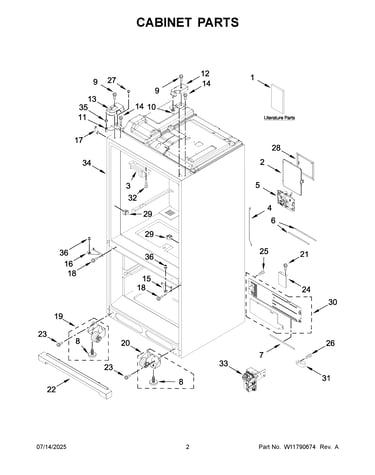 Cabinet parts