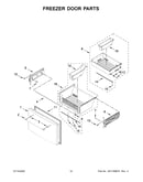 Freezer door parts