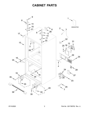 Cabinet parts