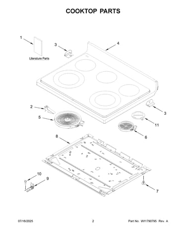 Cooktop parts