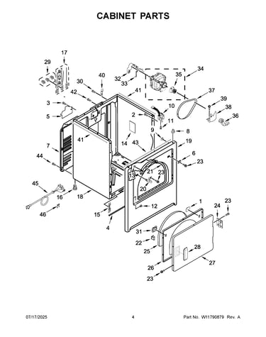 Cabinet parts