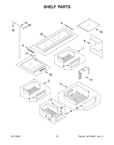 Shelf parts