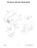 Top grille and unit cover parts
